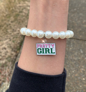 “Pretty Girl” Pearl Bracelets